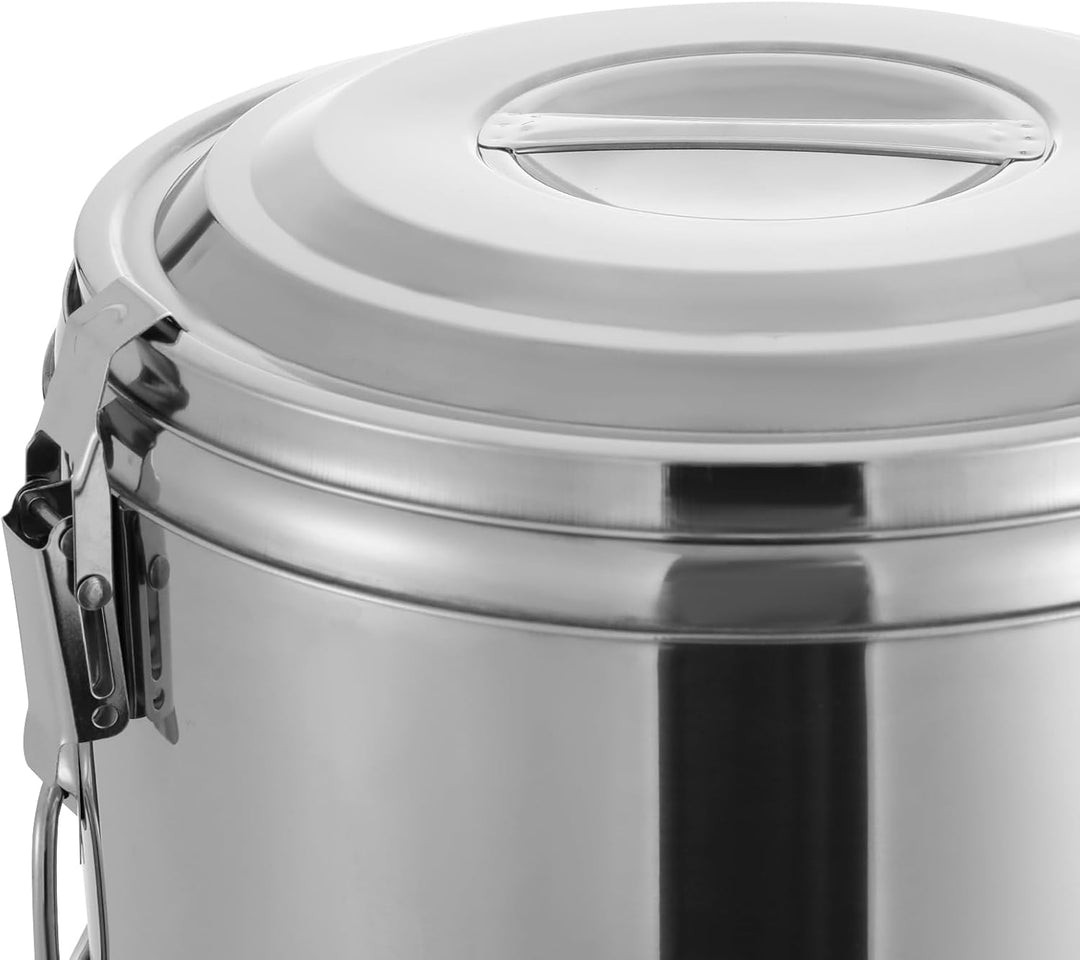 Thermobehälter Essen 10L/20L/30L, Lsolierter Suppenbehälter aus Edelstahl, Thermobehälter für Essen,
