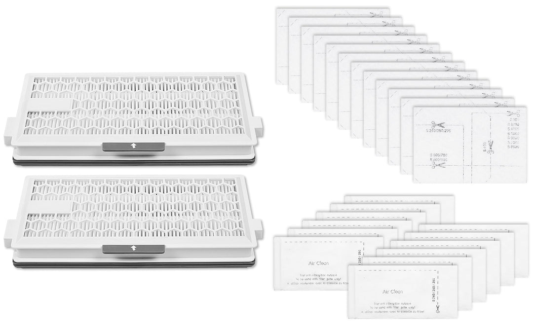 KEEPOW 2 HEPA Airclean 50 Filters + 24 Stück Staubsaugerfilter für Miele Complete C3 & C2, Compact C