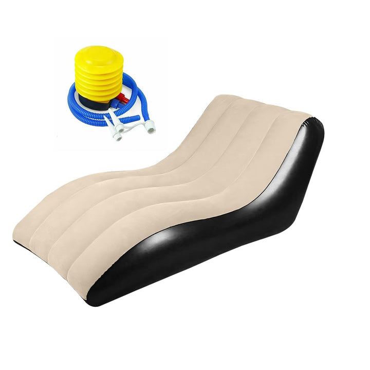 Aufblasbares Sofa, Aufblasbarer Sessel, Luftsofa, Campingsofa, Tragbare Flocking Aufblasbare Couch m