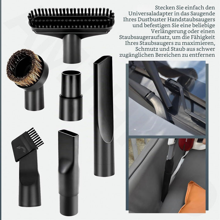Universal-Aufsatzadapter-Set – ausziehbare Fugendüse, Dustbuster-Zubehör, kompatibel mit Black+Decke