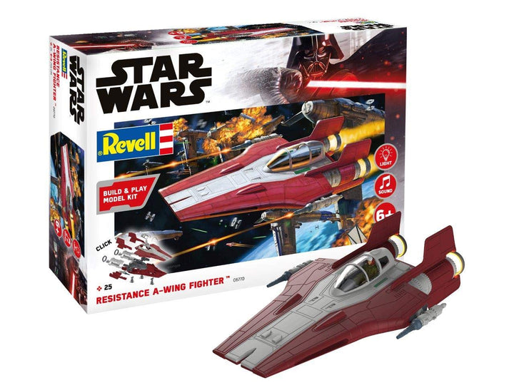 Star Wars - Resistance A-Wing Fighter, red (1:44) - EN/DE/FR/NL/ES/IT Modern, Modern