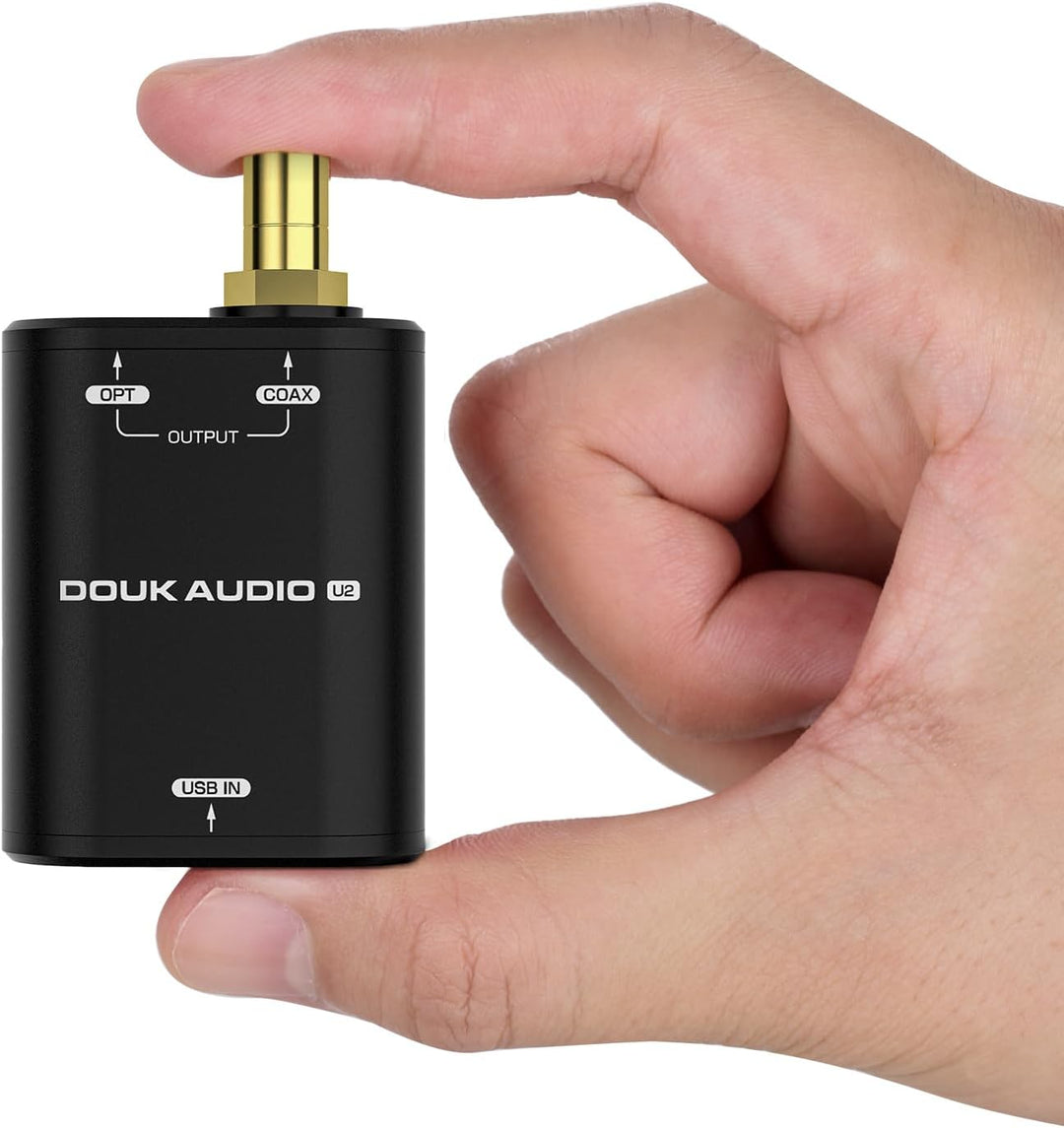 Douk Audio U2 USB Konverter XMOS XU208 Digitale Schnittstelle TOSLINK Koaxial DOP SPDIF Adapter DSD6