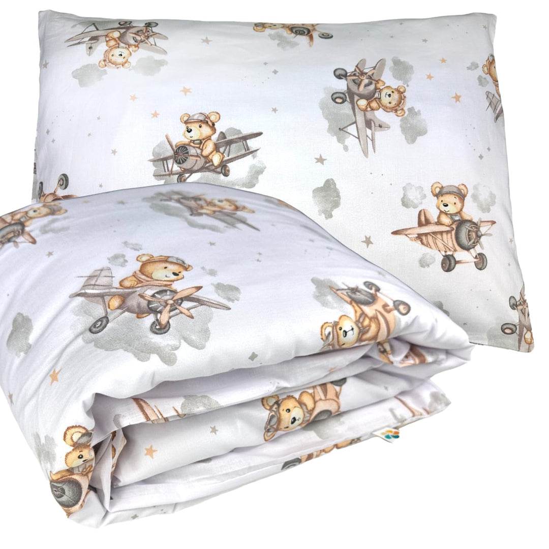 Kinderbettwäsche 100x135 + 40x60 | 100% Baumwolle Weiche & Farbenfrohe Bettwäsche für Babys | Mädche