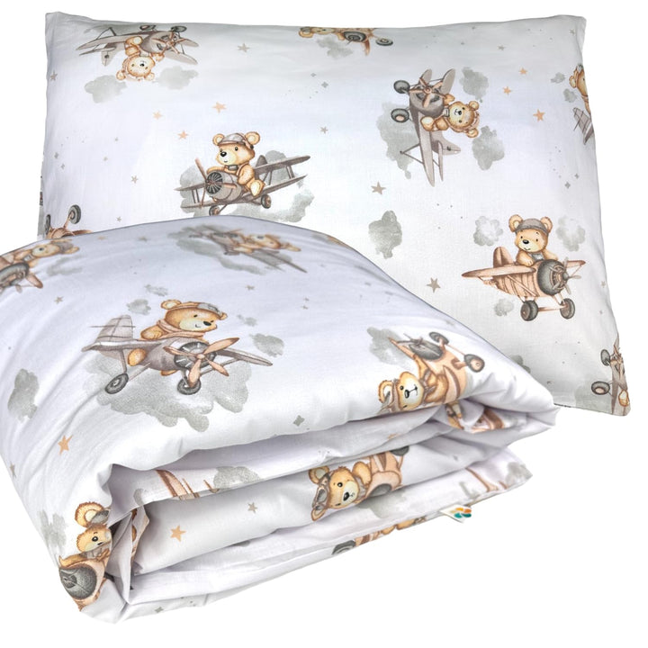 Kinderbettwäsche 100x135 + 40x60 | 100% Baumwolle Weiche & Farbenfrohe Bettwäsche für Babys | Mädche
