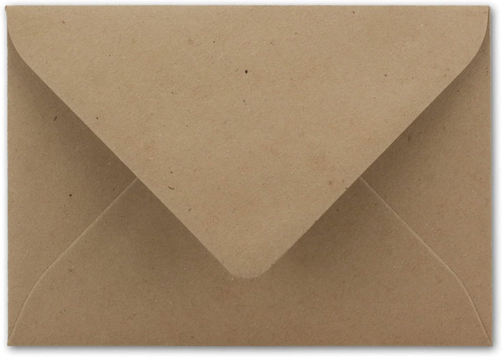 Briefumschläge in Sandbraun (braun)- 150 Stück - DIN C5 Kuverts 22,0 x 15,4 cm - Kraftpapier - Nassk
