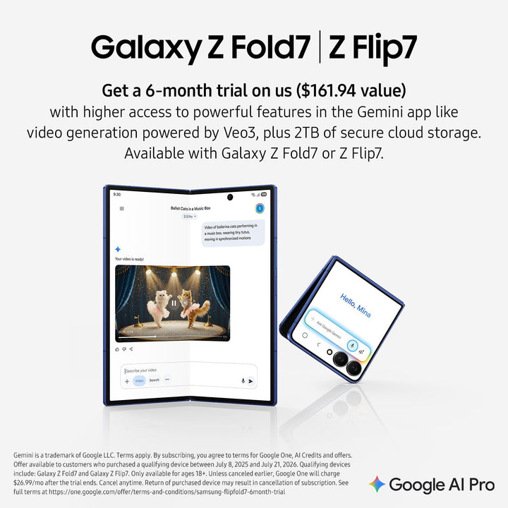 Samsung Galaxy Z Fold7 256GB Jet Black (CAD Version & Garantie) - AI Smartphone, Snapdragon 8 Elite,