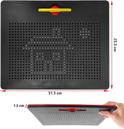 HONPHIER Kinder Zaubertafel Magnetische Zeichenbrett Reissbrett mit Stift Stahlkugel Tablet Abwischb