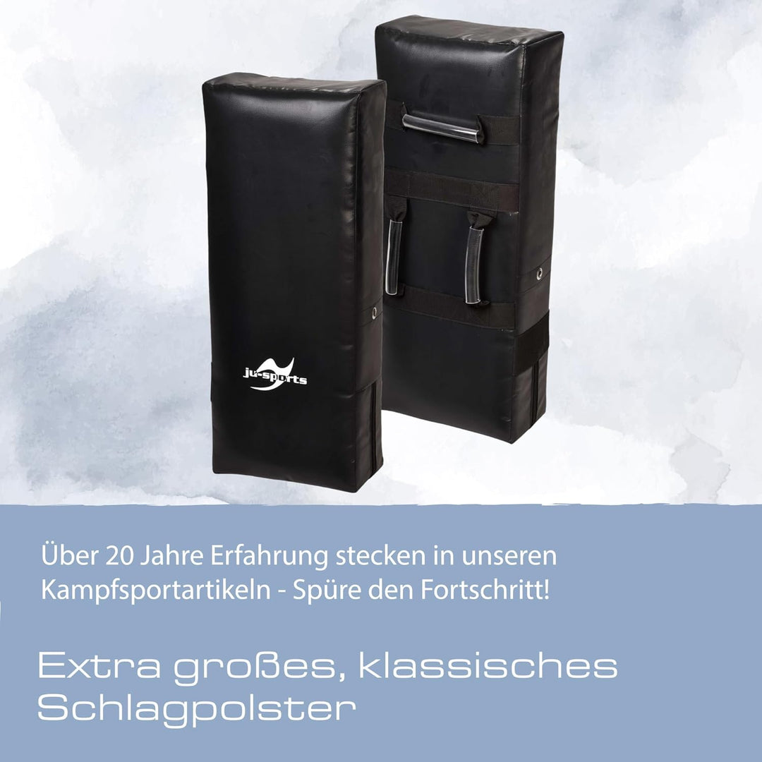Ju-Sports Schlagpolster Kampfsport Punch gross 75 x 30 x 15cm - Gerade Pratzen Kickboxen & Taekwondo