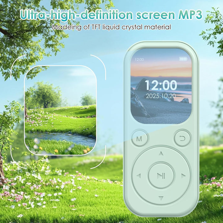 64 GB MP3-Player mit Bluetooth 5.3, tragbarer Musik-Player mit HiFi-Klangqualität und FM-Radio, 300