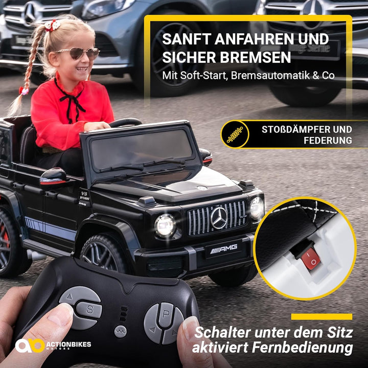 Actionbikes Motors Kinder Elektroauto Mercedes Benz Amg G63 W463 - Lizenziert - 2,4 Ghz Fernbedienun