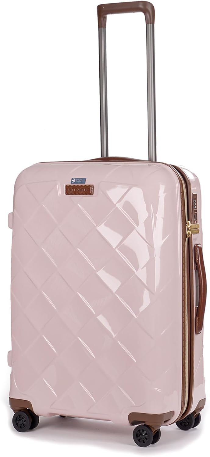 Stratic Leather & More 4-Rollen Trolley 65 cm Rose 60 cm, Rose 60 cm