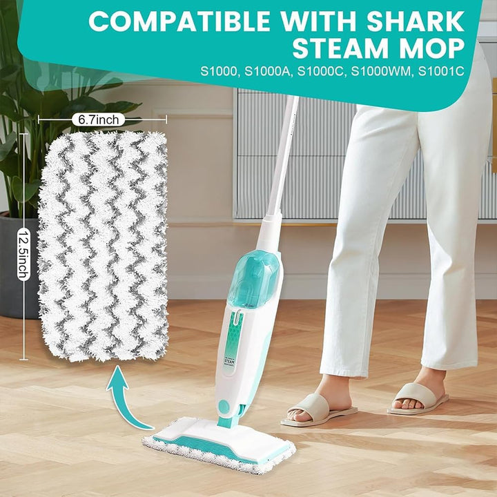 Shark Dampfreiniger Ersatzpads, 6-Teilig - Mikrofaser-Tücher Für Shark S1000 Serie (S1000/S1000A/S10