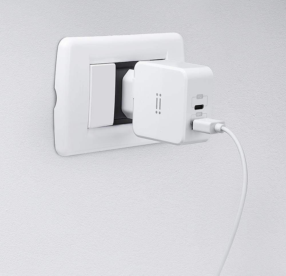 aiino - USB-C-Netzteil für iPhone 12/12 Pro, 27W, Schnell-Ladegerät, 2 USB Quick Charge 3.0-Anschlüs