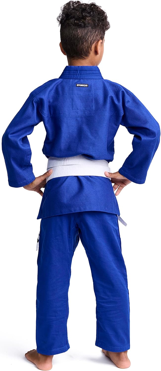IPPONGEAR Brazilian Jiu Jitsu Kinder/Einsteiger Anzug inkl weissem Gürtel [Pearl-Weave Material I 35