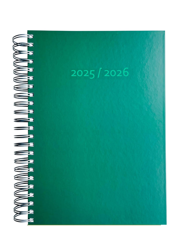 edition cumulus Kalender 2026/2027 DIN A4 – Dicker Tageskalender - MOOSGRÜN - August 2026–August 202