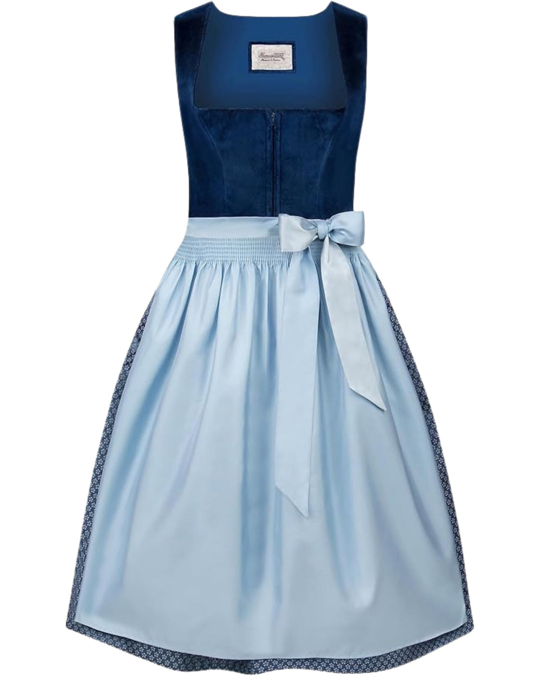 Stockerpoint Damen Dirndl Aida Kleid für besondere Anlässe 40 Blau, 40 Blau