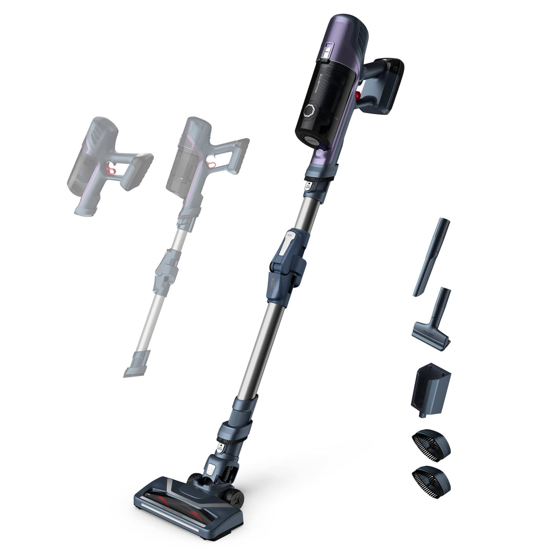 ROWENTA RH6848, X-PERT 6.60, Lila, Grau und Aluminium
