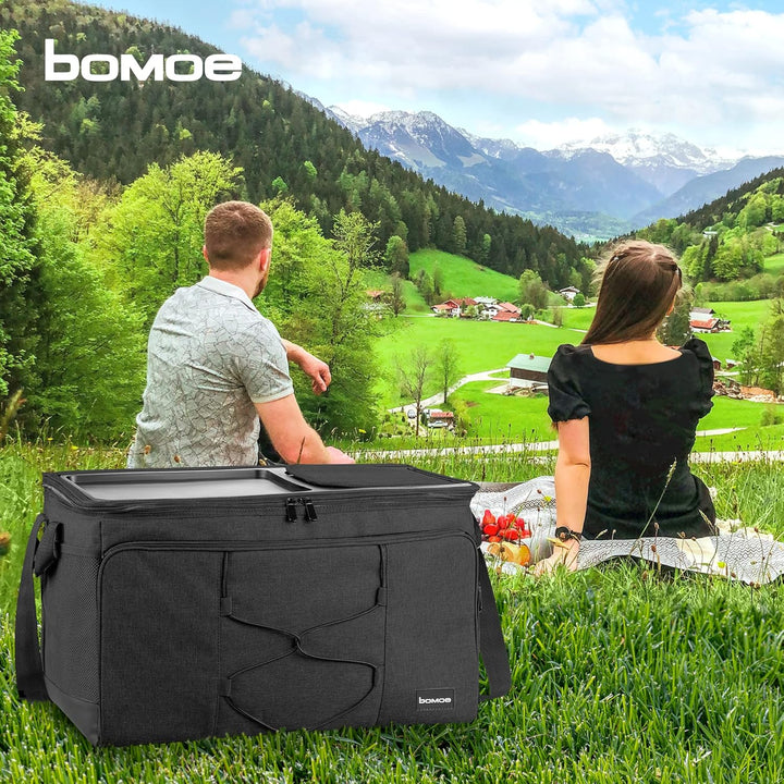 bomoe Kühltasche faltbar 25l/45l/52l - Outdoor Kühlbox 16h Kühlfunktion mit Trageriemen, wasserdicht