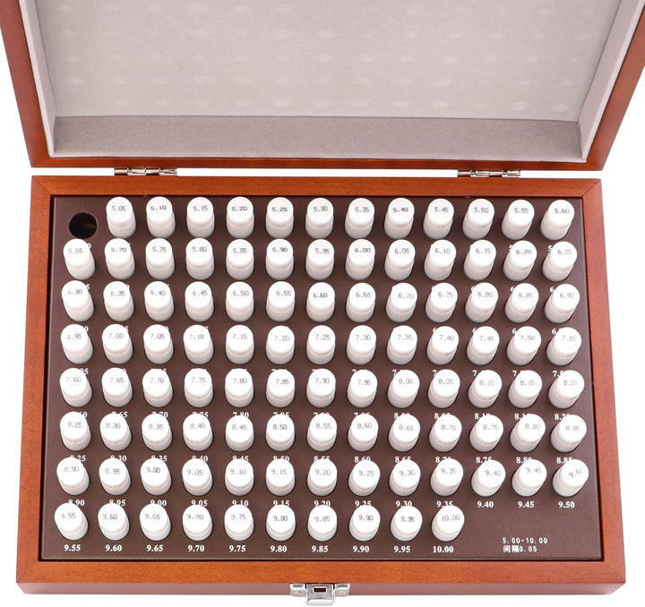 Prüfstifte-Satz 4,01-5 mm, Präzisions-Messstifte 100 Stk. Grösse ±2 µm, ±2 µm