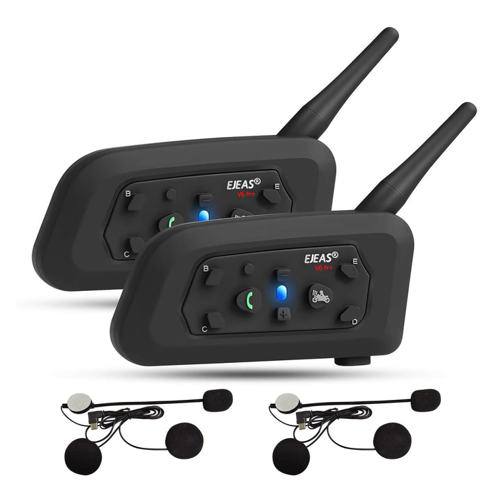 EJEAS V6PRO Motorrad Intercom Bluetooth Headsets 1200m bis zu 6 Reiters DSP-Rauschunterdrückung, Was