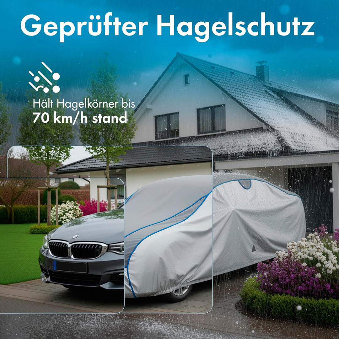 WALSER Hagelschutz Abdeckplane Auto, Hagelschutzplane Auto, Wasserabweisende Autoabdeckung, Outdoor