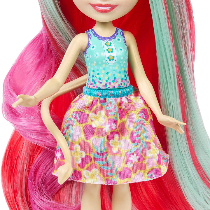 Enchantimals Deluxe Hair - Puppen Set mit Zemirah Zebra, Gillian Giraffe und Charisse Cheetah, 5 Haa
