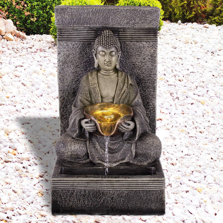 Gartenbrunnen Zen Brunnen Zierbrunnen Zimmerbrunnen Springbrunnen Brunnen 230V Wasserfall Wasserspie