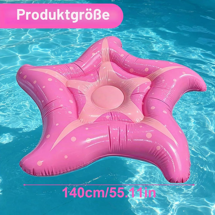 Luftmatratze Pool Seestern 150cm, Hängematte Pool Spielzeug Erwachsene Luftmatratze Wasser, Schwimml