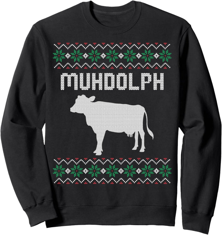 Ugly Christmas Sweater Ugly Sweater Kuh Kühe Bauer Landwirt Sweatshirt