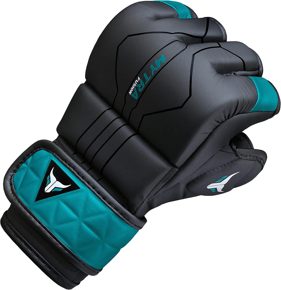 MMA Handschuhe für Herren und Damen — Atmungsaktive Open-Palm Sparring Handschuhe, Grappling Handsch