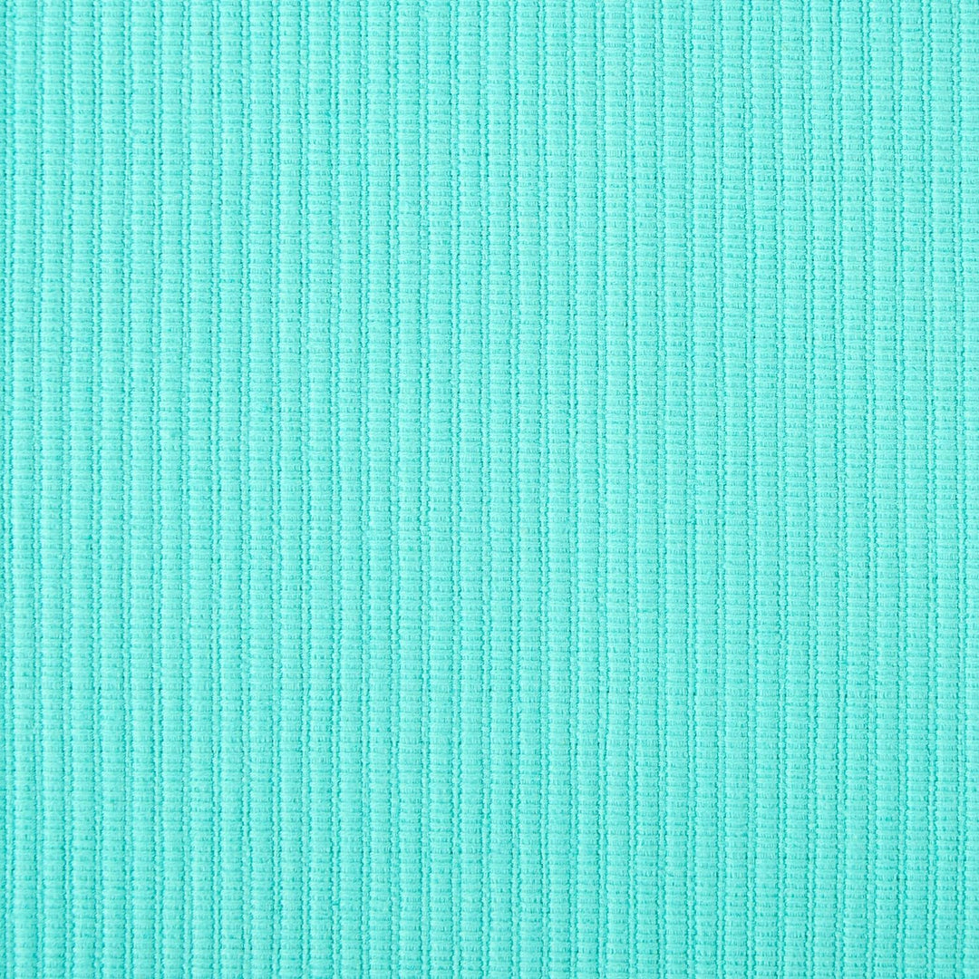 DII Basic Everyday Gerippte Tischplatte, 100% Baumwolle, Tischset, 33 x 48 cm, Aqua, 6-teilig, Aqua