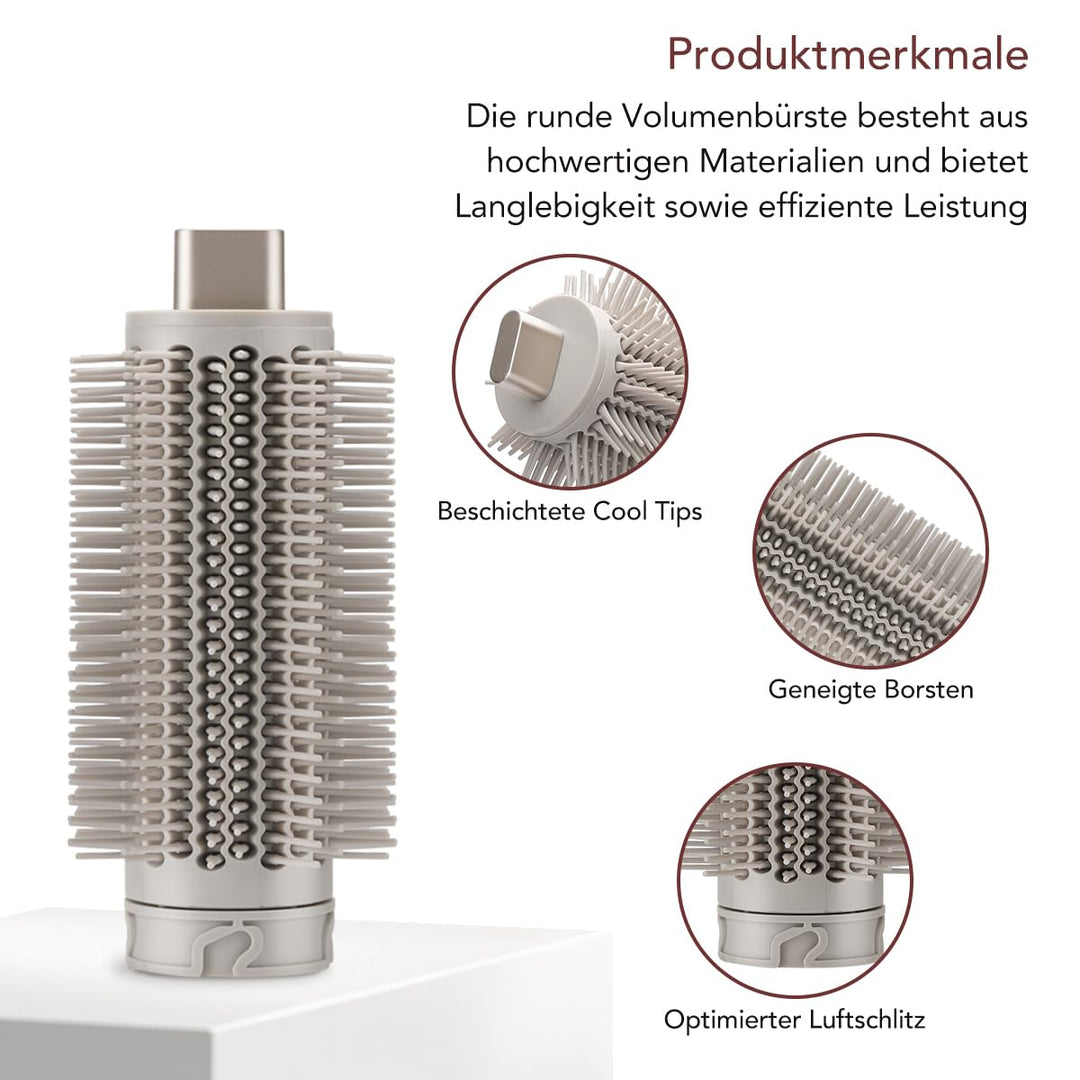 Runde Volumenbürste für Shark FlexStyle, Voluminöse Styles mit weniger Frizz dank kontrolliertem Luf