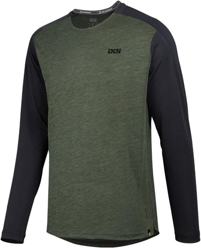 IXS MTB-Jersey Langarm Flow X Olive/Black L Oliv, L Oliv