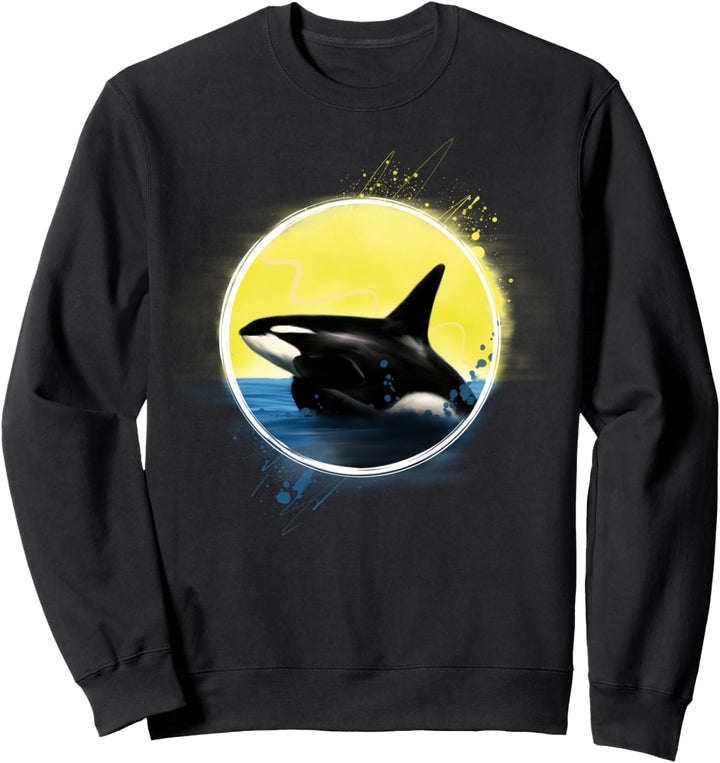Killerwal Strand Orca Geschenk Sweatshirt