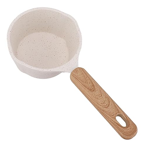 Sossentopf, 10 Cm Grosser Milchtopf mit Ausgiesslippe, Kleiner Weisser Sossentopf aus Edelstahl Zum
