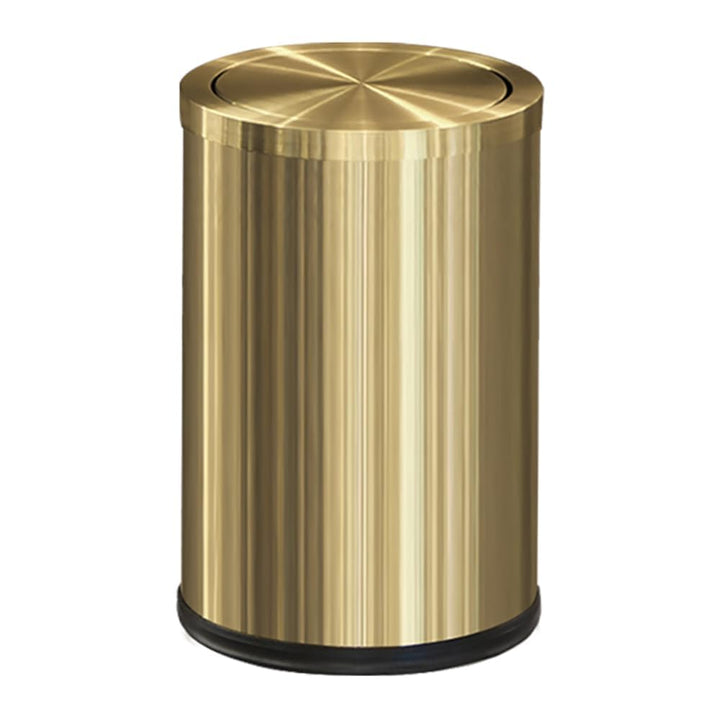 Edelstahl Mülleimer, Bad Mülleimer mit Deckel ， Mülleimer mit Klappdeckel, 9 l, Mülleimer für die Kü