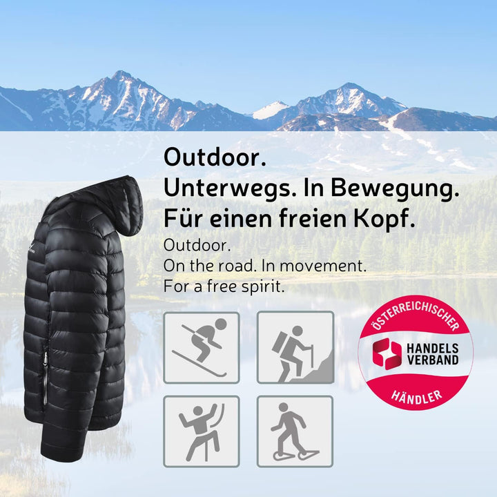 Black Crevice Herren Steppjacke I leichte Steppjacke in verschiedenen Farben & Grössen I wind- & was