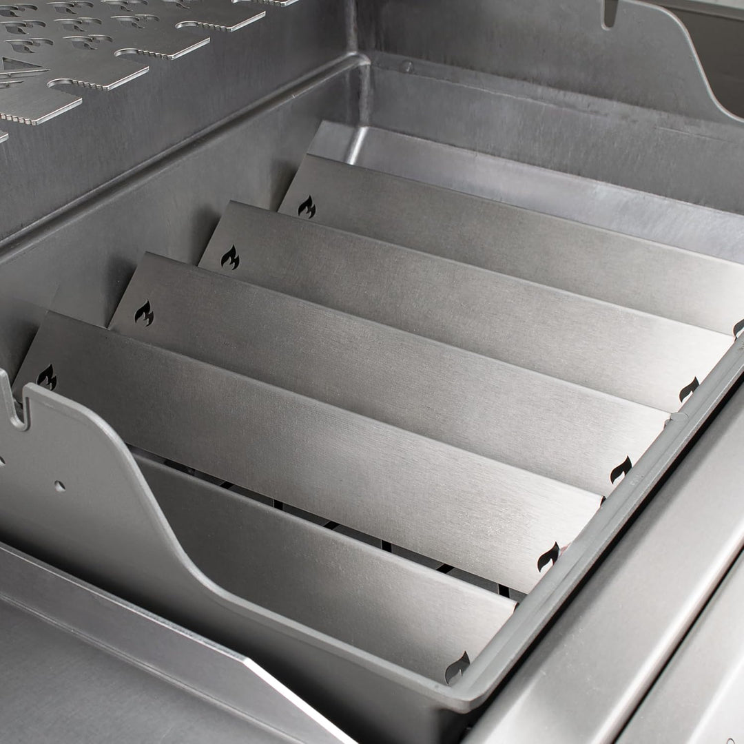 Grillrost.com Das Original Edelstahl Aromaschiene für Weber Genesis II 200er und 300er Baureihen (1