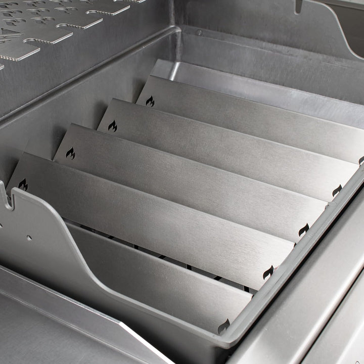Grillrost.com Das Original Edelstahl Aromaschiene für Weber Genesis II 200er und 300er Baureihen (1