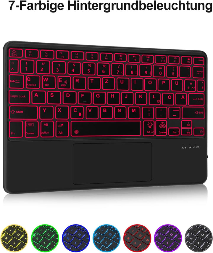 IVEOPPE Samsung Tablet A8 Hülle - Samsung Galaxy Tab A8 Tastatur mit Trackpad, Samsung Tablet Hülle