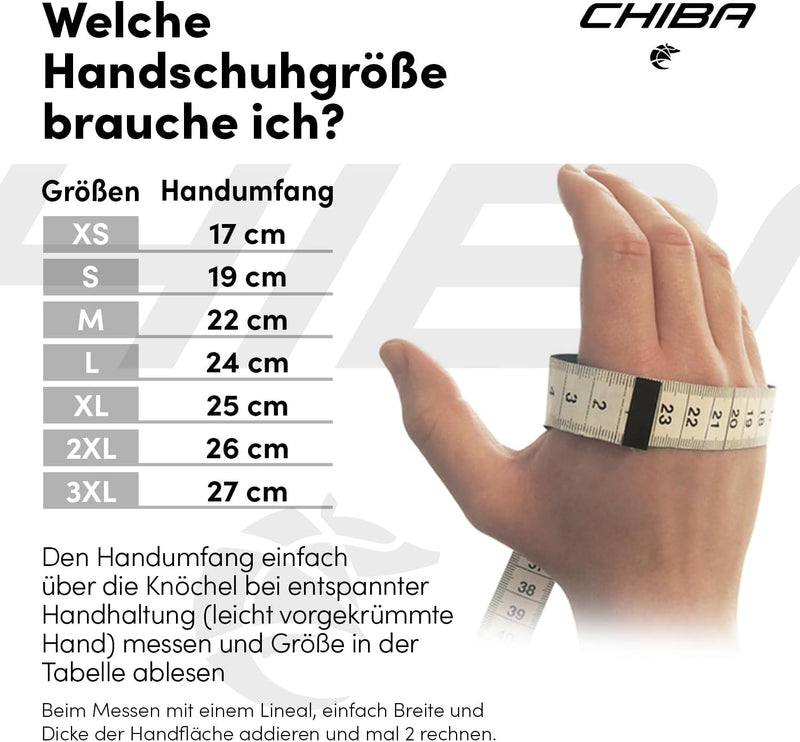 Chiba Classic Fitness Handschuhe | Elastische Passform & Robustes Clarinoleder | Anatomische Innenha