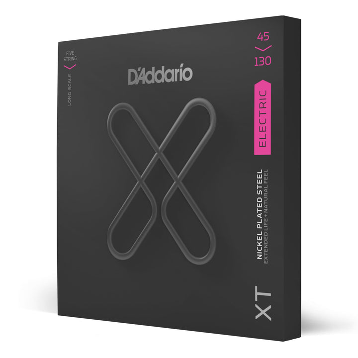 D'Addario E Bass Gitarrensaiten | Saiten E Bass | Bassgitarre Saiten | XTB45130, vernickelte XT Stah