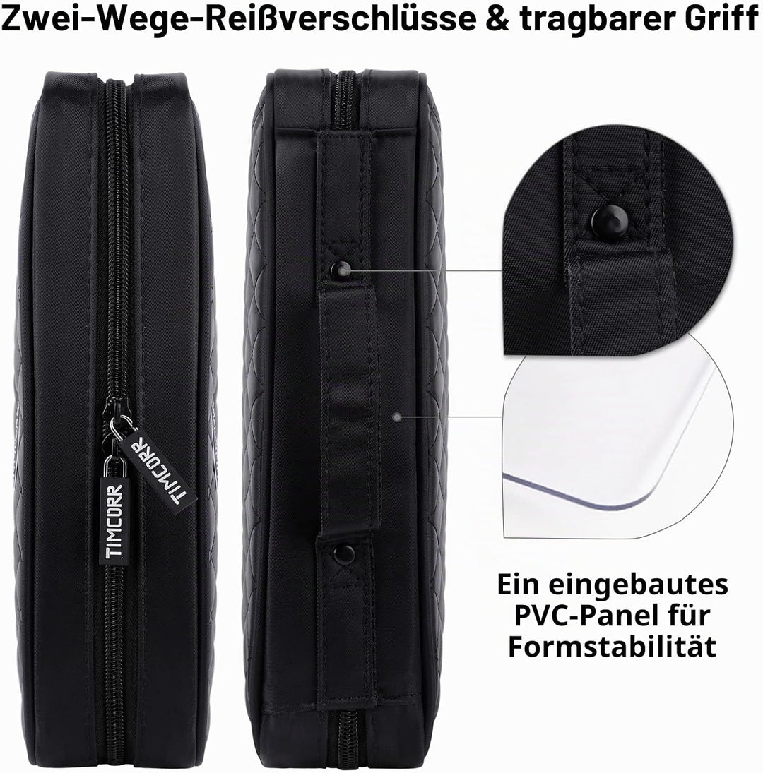 TIMCORR CD Tasche DVD Tasche Aufbewahrung, 160 Kapazität DVD Aufbewahrung CD Hülle DVD Hüllen Organi