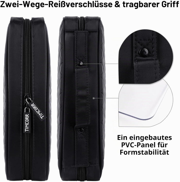 TIMCORR CD Tasche DVD Tasche Aufbewahrung, 160 Kapazität DVD Aufbewahrung CD Hülle DVD Hüllen Organi