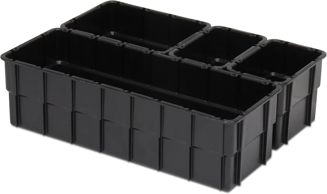 1a-TopStore Einsatzkasten Einteilungs-Set für Eurobehälter, Schubladen mit Innenmass 362x262 mm (LxB