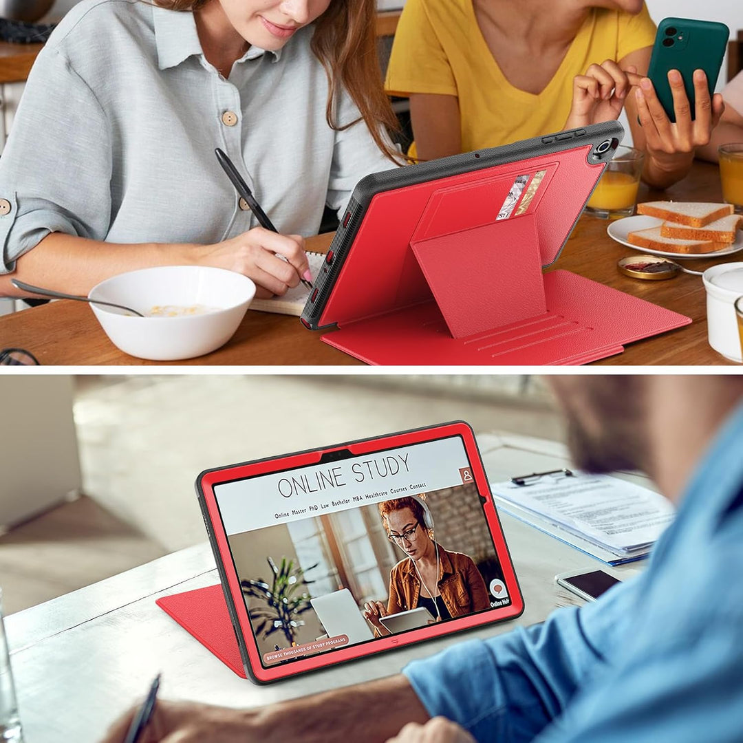 SEYMAC stock Hülle für Samsung Galaxy Tab A9 Plus/ A9+ 11 Zoll, Stossfeste Hülle mit [Mehreren Winke