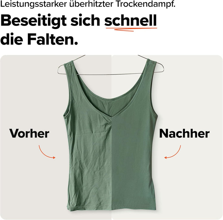 Dupray Voila 3-in-1 Dampfglätter mit Aufsatz, 1200 Watt, Tragbarer Stoff- und Kleidungsdampfer, Reis