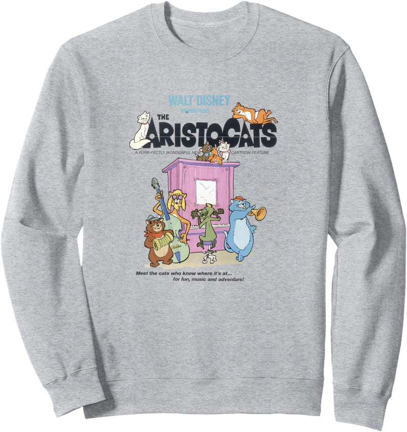 Disney Aristocats Group Shot Movie Poster Sweatshirt