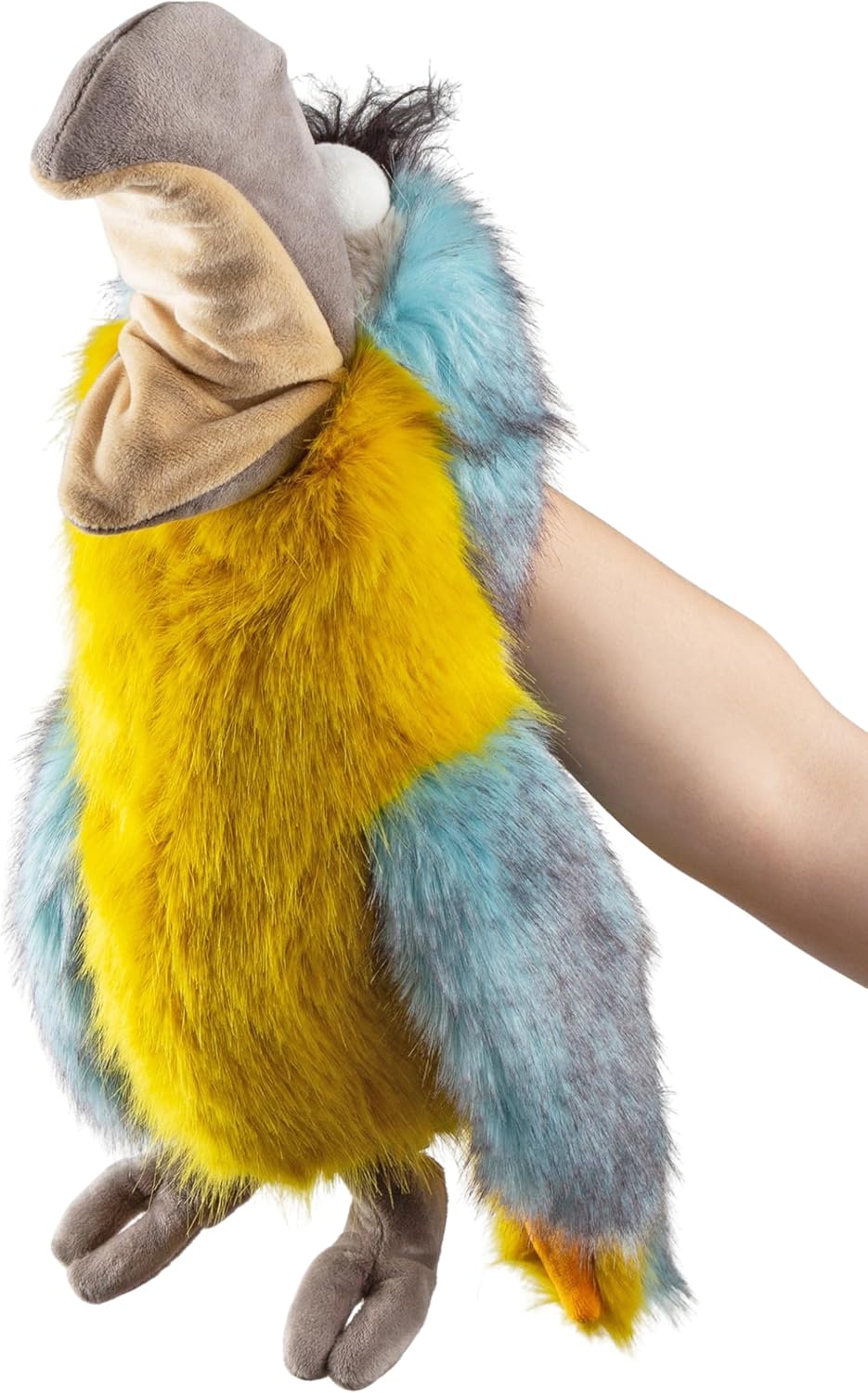 Sigikid Kuscheltier Handpuppe Papagei Cuddly Talkies Stofftier Begleiter Tröster Freund Plüschtier B