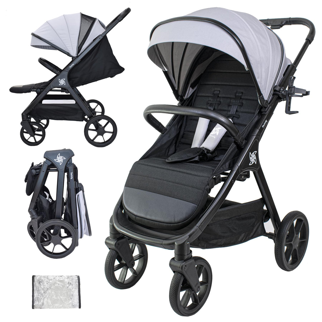 SPACELY, kinderwagen Buggy, bis zu 22 kg, Kinderwagen sehr gross und komfortabel, geräumige Sitz, se